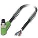 Phoenix Contact 1522147 Sensor/Actuator Cables SAC-6P-M 8MR / 1,5-PUR, 6 pos, Plug Angled M8 to Wire Leads, 1.5m