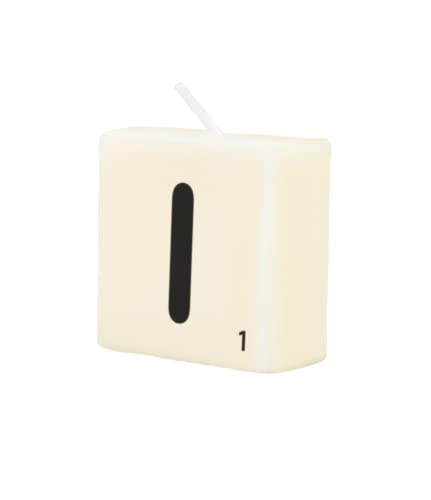 PD-Party 7040019 Letter Candle, Cream/Black, 4cm - Image 3