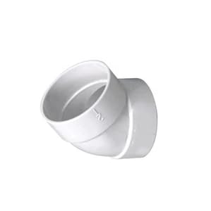 Central Vacuum White Ell 45 Degree Vaculine Elbow work with 765517W