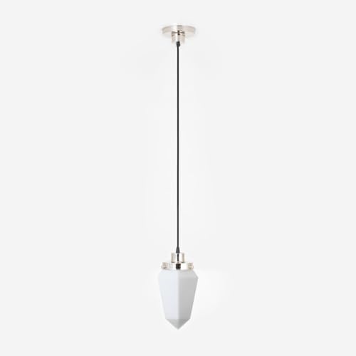 Suspension sur cordon Briljant avec diffuseur en verre ciselé retro - 2