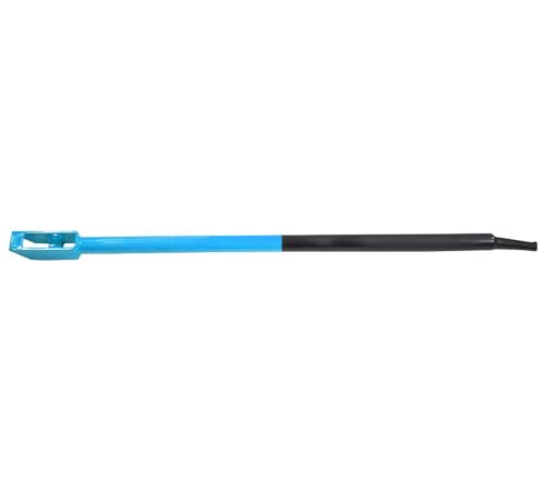 Image of Mytee Products 40 inch Combination Winch Bar for Flatbed Trailer - Black & Blue Powder Coated Carbon-Steel Combo Winch Bar with Non-Slip Handle & Square Head for Chain Lever Binders