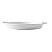 1 Pezzo Bakeware Binaurale Teglia da forno Ceramica Stoviglie Microonde Cottura 10 Pollici Bianco