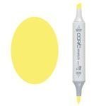 Copic Sketch Marker, Oval Shaped Barrel, Medium Broad and Super Brush Nibs, Y17 Golden Yellow (Y17-S)