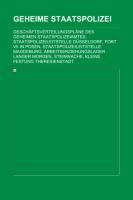 Amazon.co.jp Geheime Staatspolizei Geschaftsverteilungsplane Des