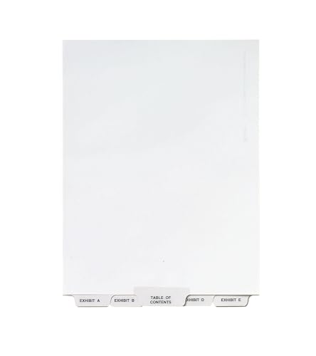 Avery Avery-Style Lgl Bottom Tab Dividers, 27-Tab, Exhibit A-Z, Letter Size (8.5 x 11), White, 27 per Set (11376)
