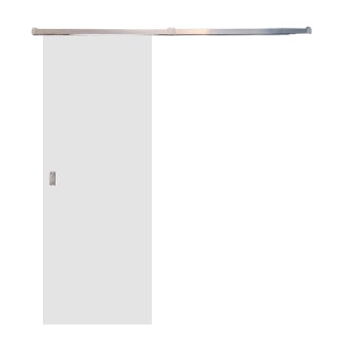 Porta De Correr Branco Prime 210x80 Com Kit Aluminio