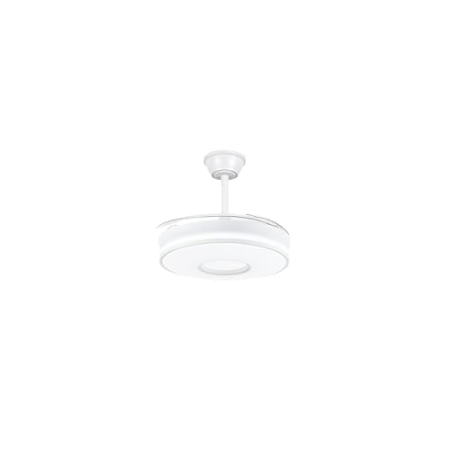 Miniatura 2 de Ventilador Techo Led App Movil Facil Montaje Techo Dc Led Atenuable Retractil 4 Aspas - Opción Sin Pitido, Temporizador, Invierno Verano, 3 Tonos, Modo Brisa, Bajo Consumo Blanco Nuevo Diseño, 91