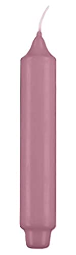 mit Zapfenfuß (Punchkerzen) Antique Pink 25 x 3 cm, 12 Stück