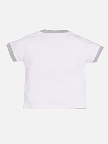 Image of BABY GO Baby Boys & Baby Girls Cotton Clothing Set | Newborn Infant T-Shirt & Shorts Combo | Soft Breathable Summer Outfit | Cute Printed Top with Elastic Waist Shorts | Casual Daily Wear Set