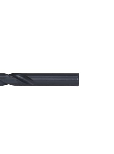 Image of Century Drill & Tool 24130 Pro Grade Black Oxide Drill Bit, 15 /32 inch, Pro | Straight shank, 5-3 /4 inch overall length, 135 point, cuts steel, wood & plastic, 135 split point