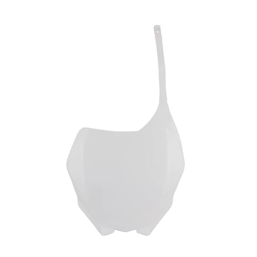 QUANTING Moto Compatibile con YZ125 YZ250 Carenatura Anteriore Porta Numero Piatti Pannello Nome 06-14 Accessori Motocross Dirt Pit Bike(White)