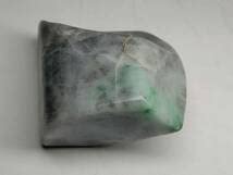 Amazon.co.jp: 灰緑 169g M 翡翠 原石 ヒスイ 鉱物 鑑賞石 糸魚川 水石