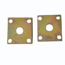 al-evtech 5 hole leaf plate for e rickshaw - pack of 2 pcs (brass, stamped/pressed, solid, medium, metal color, e-rickshaw part, dishware_plate)