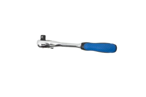 Image of Taparia 3 /8 inch (9.5mm) Square Drive Ratchet Handle (B715)-Compatible w / 3 /8 inchSquare-Drive Socket and Accessories-Reversible Action for All-Sizes, Ergonomic Grip-Automotive, Industrial