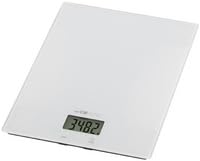 Clatronic® Báscula de cocina digital | alta precisión | pasos de 1 g | hasta 5 kg | función de pesaje | vidrio estable | gr, lb:oz, ml + unidad de taza | báscula de cocina digital KW 3820 blanco