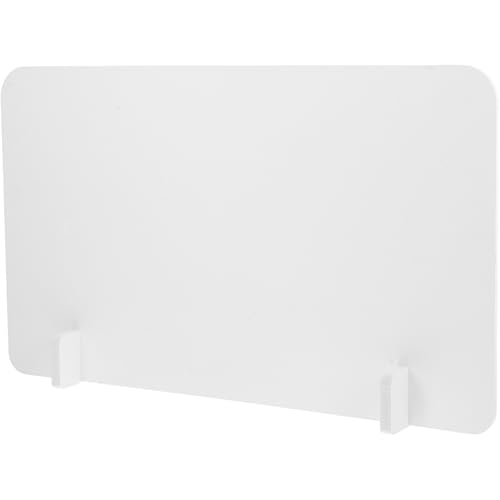 MAGICLULU Panel Divisorio de Escritorio para Estudiantes en Exámenes, Diseño Multifuncional de PVC Fácil de Limpiar Base Incluida para Mesas Escolares y Oficinas