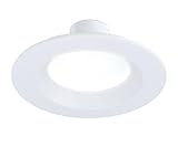 Signify Lightolier LED Retrofit Downlight, 6 inch Round, 900 Lumen, 10 watts, 3000K Color Temp, 120V, White