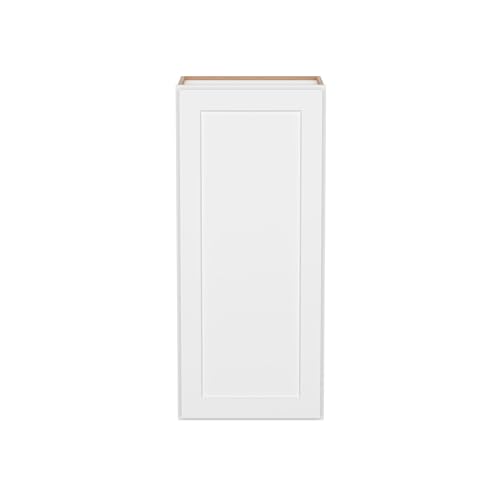 Image of Furinno Shaker Wall Kitchen Cabinet, Ready to Assemble, 12 D x 18 W x 42 H, White