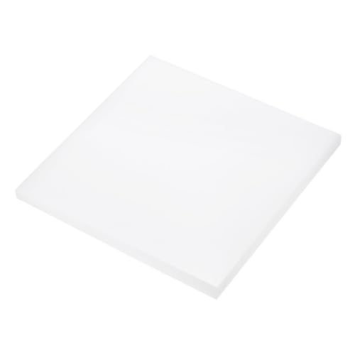Image of 6 x 6 Inch UHMW Polyethylene Sheets, 1 /2 Inch Thick Ultra High Molecular Weight White Plastic Sheet [for Home, Industrial]