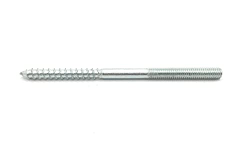 Image of Hanger Bolt M6x100 Silvery Double Headed Bolt Self-Tapping Screw for Furniture 8Pcs