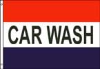 Car Wash (Red, White & Blue) 3x5 Polyester Flag