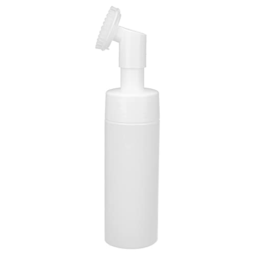 Botella de Espuma con Cepillo, Boca de Botella de Gran Diámetro, Cabezal de Cepillo de Silicona, Limpiador Facial, Botella de Espuma, Limpieza Profunda de Poros Faciales para
