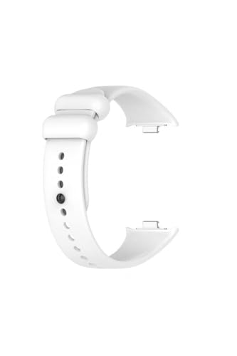 Xiaomi Smart Band 9 Pro uyumlu beyaz delikli silikon kordon