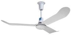 260F-7/60" Diameter/White/Downblowing/Curved Blades/Cord and Plug / 120V / .811 Amps