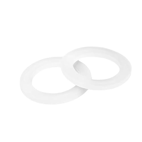 3/4 Inch White Silicone Washer Gasket Seal, Durable Silicone Gaskets for Plumbing and General Use, Pack of 2