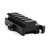 New Medium Profile Raiser QD Lever Mount Adaptor and Raiser Black