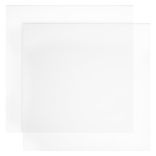 BENECREAT 2 Pcs Moldable Thermoplastic Sheet, 12x11 Inch Clear PVC
