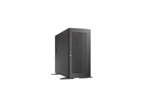 Gabinete Chenbro SR10569-C4+ SR105 Plus Series en torre compatible con motherboard SSI EEB 3.0, color negro, material metálico, sin fuente de poder