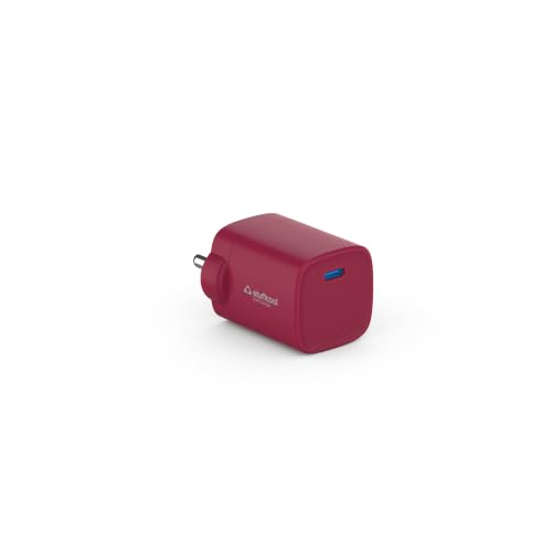 Image of Stuffcool Novus 25W Super Fast GaN Charger for Samsung, Pixel & iPhone Wine