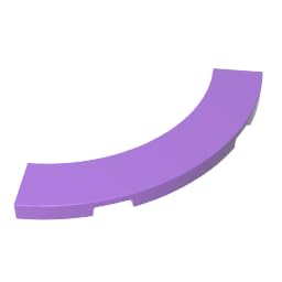 27507 Circular Plate Tile 4x4 Curved, Macaroni 50 Pieces GDS-1276 Compatible with Lego Building Blocks Color:Medium Lavender โ image 1