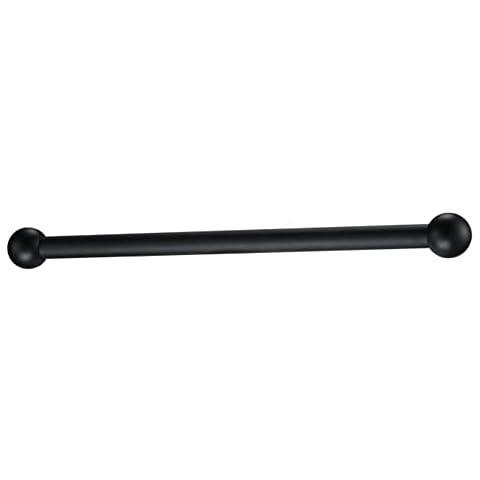 Ciata Lamp Post Cross Arm Handle Replacement, Weather Resistant Steel Cross Arm Ladder Rest with Removable Decorative Spheres for Outdoor Lamp Post and Poles, Wet Location use, Textured Black Finish Cover