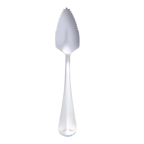 Stainless Steel Spoon, Grapefruit Spoon, Serrated Stainless Steel, Invisible Stainless Steel Grapefruit Spoon, Fashion Silverware Kitchen Tool for Kiwi, Dessert, Citrus Fruit, or Stirring Drinks