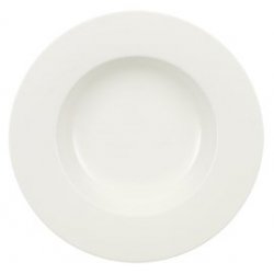 Villeroy & Boch Wonderful World White. Plato Hondo, Porcelana, Blanco, 24 cm