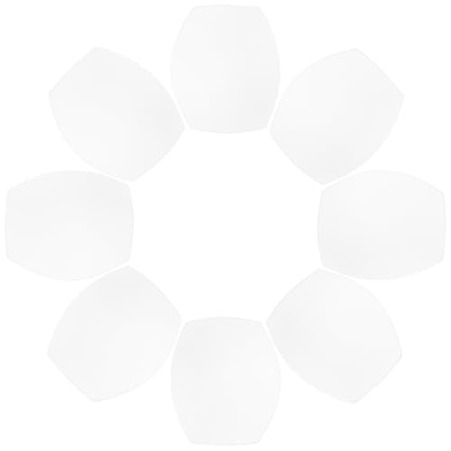 Baluue 4 Pares de Almohadillas de Esponja de Color Claro para Sujetador Deportivo y Bikini, Cómodas, Transpirables Forma Natural para Uso Diario