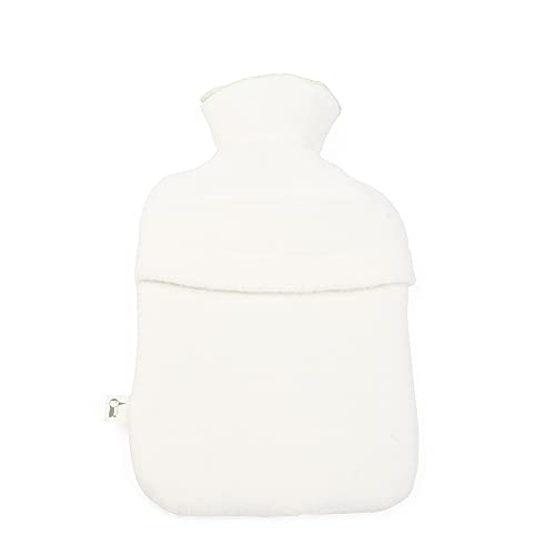 GRÜNSPECHT Warmwaterkruik van natuurlijk rubber, met witte biologische overtrek, van 100% katoen, 0,8 l, voor kinderen… - Image 4