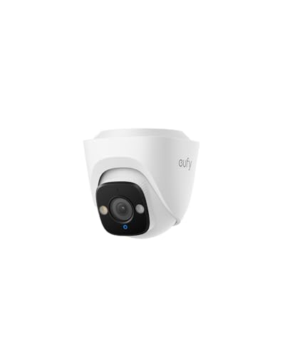 Image of eufy PoE Turret Security Camera E41, NVR Wired Add On Cam, Requires eufy NVR,4K UHD, 24 /7 Recording, Human /Vehicle /Pet AI Detection, Red and Blue Strobe, Plug and Play