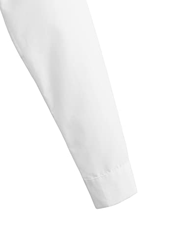 SweatyRocks Women's Long Sleeve Button Front Collared Ultra Crop Blouse Shirt Top4