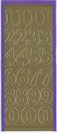 Sticker King - Cardstock Stickers - Numbers in Gold - Large