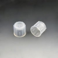 Globe Scientific Tube Closure Two-Position Snap Cap Natural Polyethylene 118120 1000 per Bag