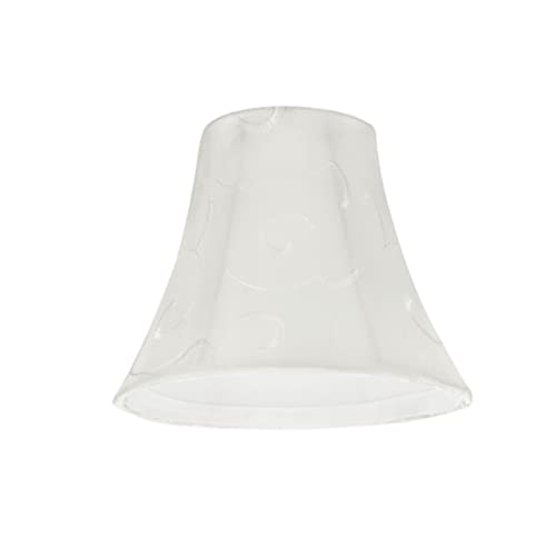 Image of Aspen Creative 30057-9A, Bell Clip-On Chandelier Lamp Shade, Beige, 3 inch Top x 6 inch Bottom x 5 inch Slant Height, Set of 9