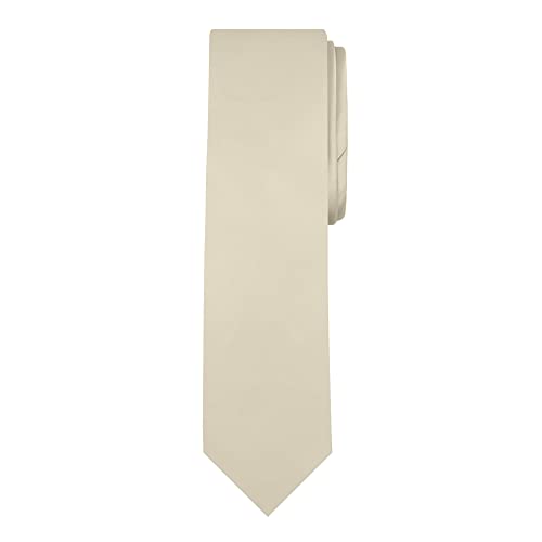 Image of Jacob Alexander Men's Slim Width 2.75 inch Solid Color Tie