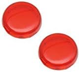 Chris Products DHD5R Deuce-Style Replacement RED Turn Signal Lens For Harley-Davidson 2-Pack