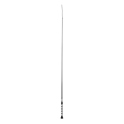 Weaver Livestock Basic Pig Show Whip Hog Livestock Whip with Braided Nylon Handle Leather Popper Lightweight Braided Shaft 36 Navy/White