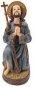 Estatua San Alejo 8 Pulgadas en Resina miniatura 2