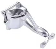 Miniatura 2 de Exprimidor manual de cítricos de aluminio, acero inoxidable plateado, 8 x 6 x 0.75 pulgadas, exprimidor de limón operado a mano con accesorio