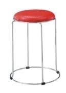 Comfortable Heavy Duty Revolving Chair Sariya Stool Executive Office Chair Visitor Study Home Chair Steel Frame and Cushioned seat Back with Padded Handle (Multicolor)